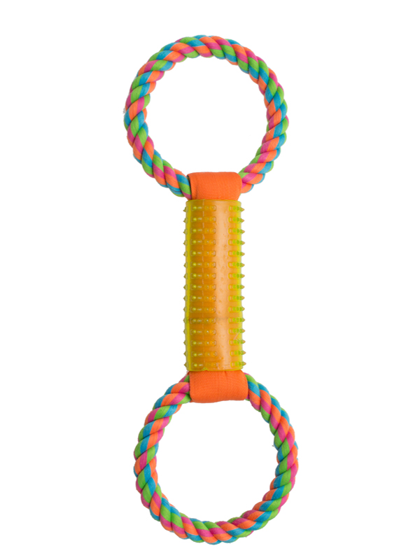 Boredom Busterz TPR Covered Ballistic & Rope Tug