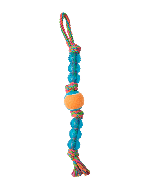 Boredom Busterz TPR and Tennis Ball Rope Tug
