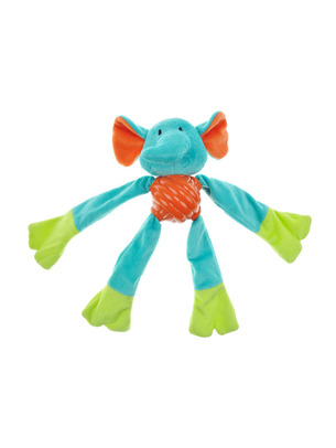 Chomper Mixed Material TPR and Plush Animal